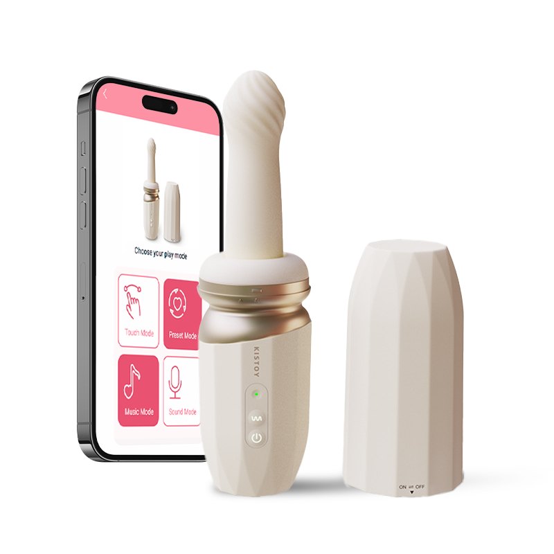 White telescopic sex machine, photo 1