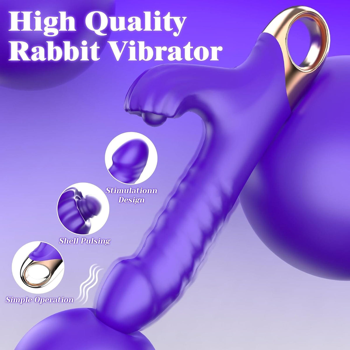 App-controlled thrusting rabbit g-spot vibrator, photo 5
