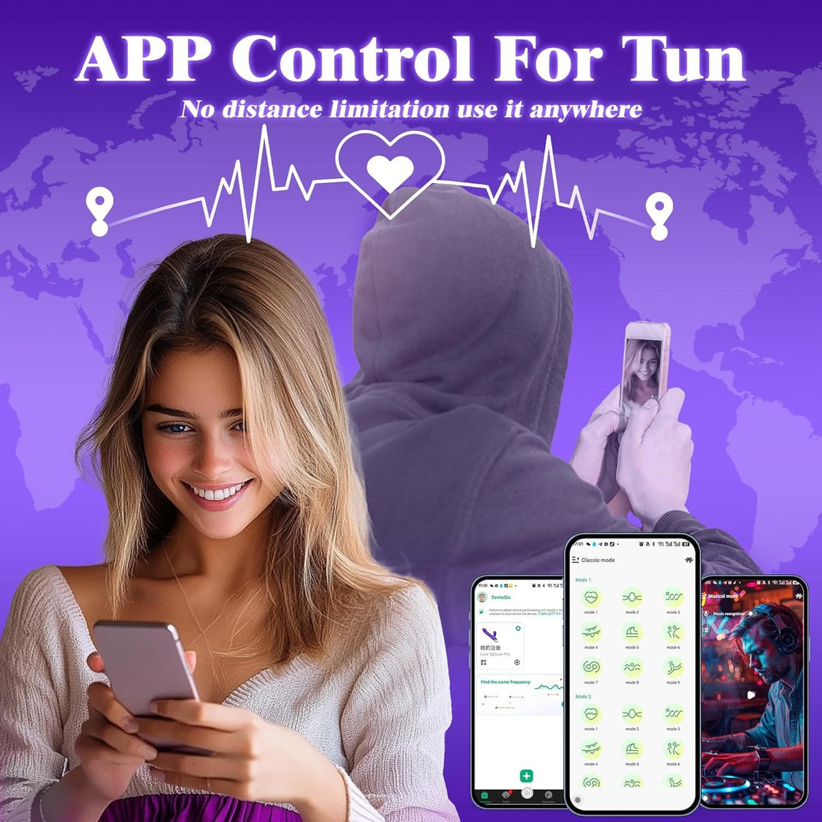 App-controlled thrusting rabbit g-spot vibrator, photo 6