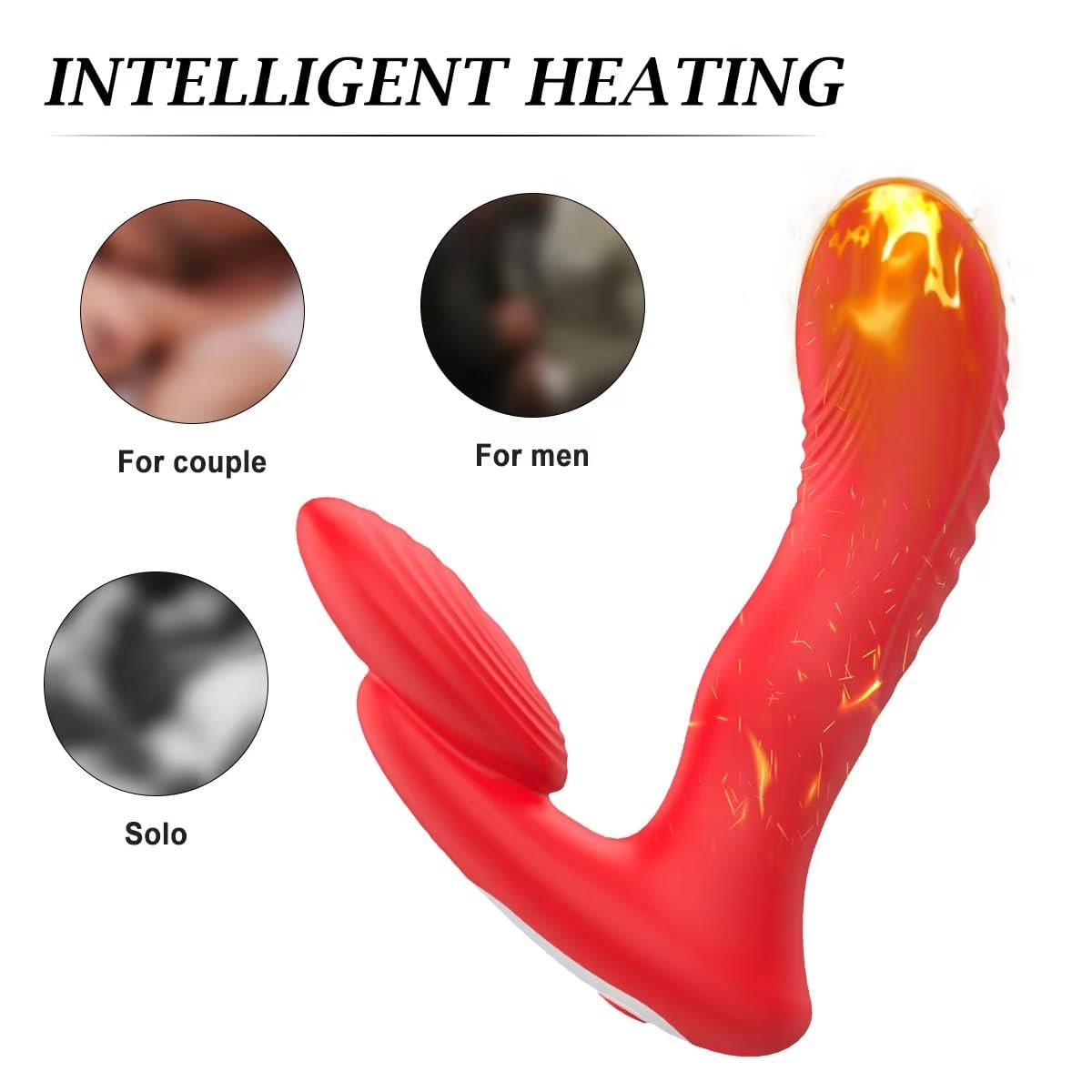 Red wearable prostate massager, photo 5