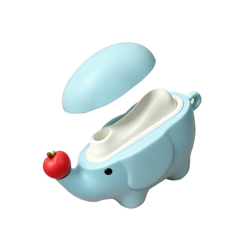 Sky blue elephant clitoral suction vibrator, photo 1