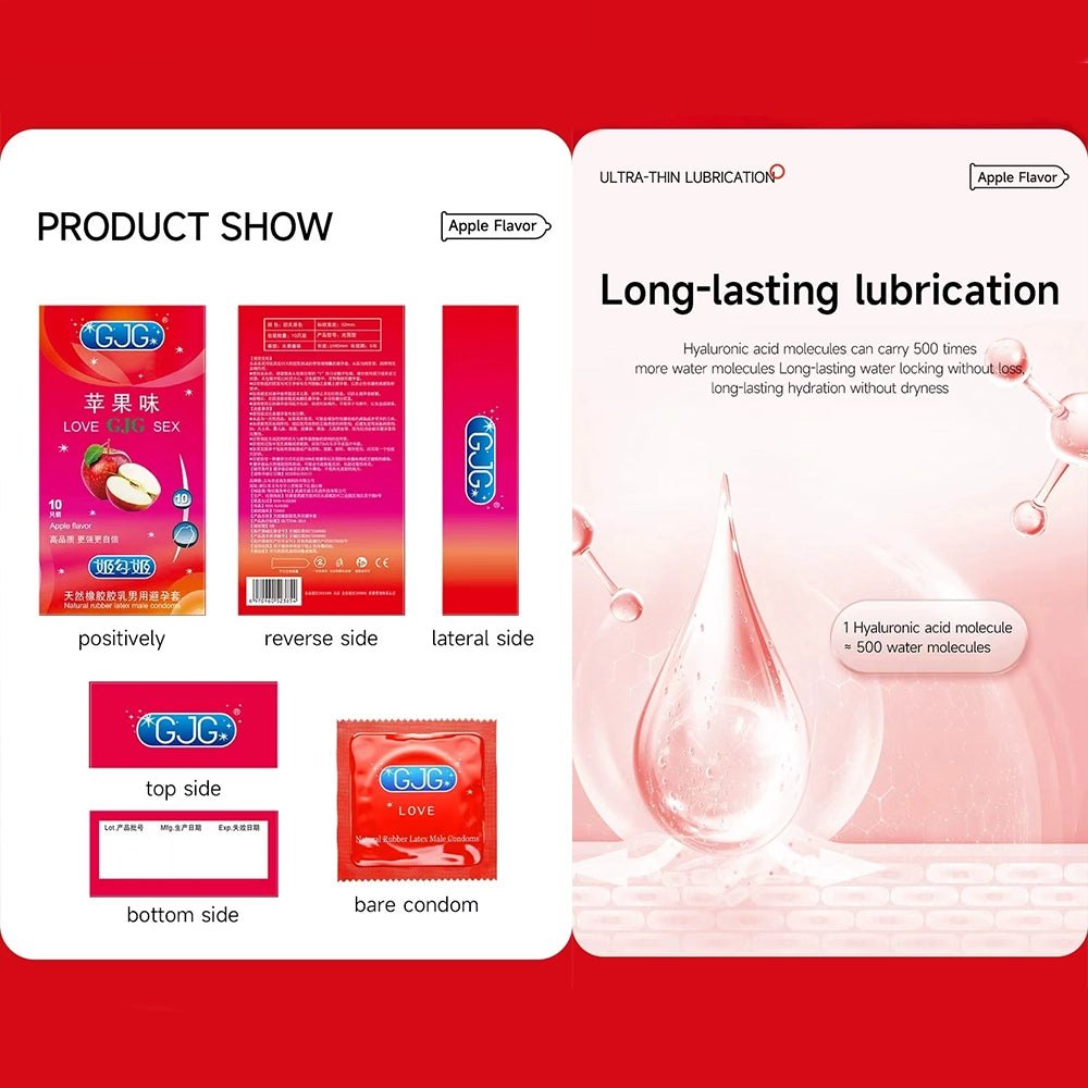 Apple flavor latex condoms, photo 5