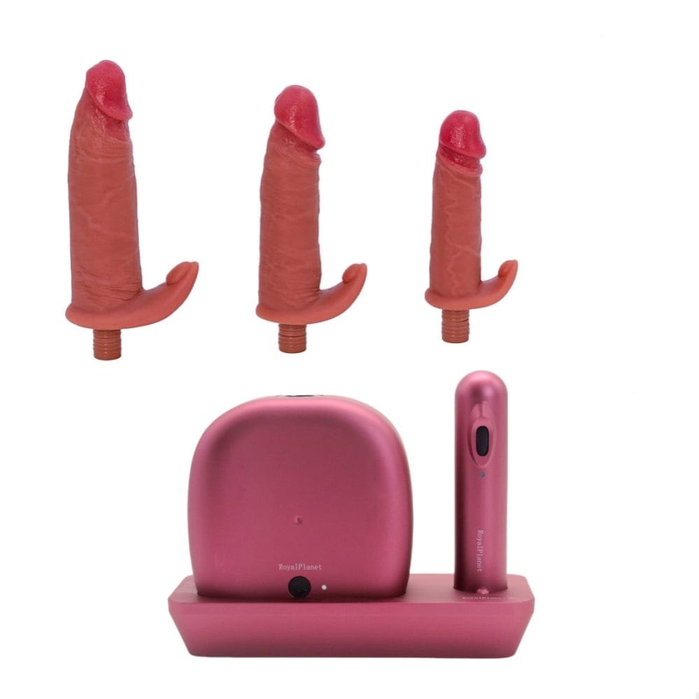 Wine red assembling thrusting sex machine, photo 1