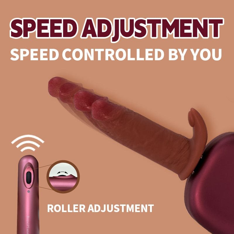 Wine red assembling thrusting sex machine, photo 4