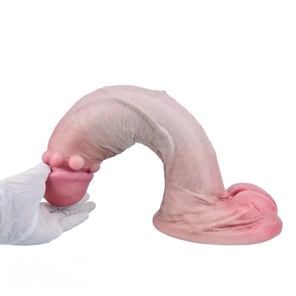 Flesh-tone dual density realistic dildo, photo 14