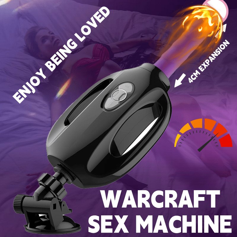 Black automatic thrusting sex machine with dildo attachment, photo 4