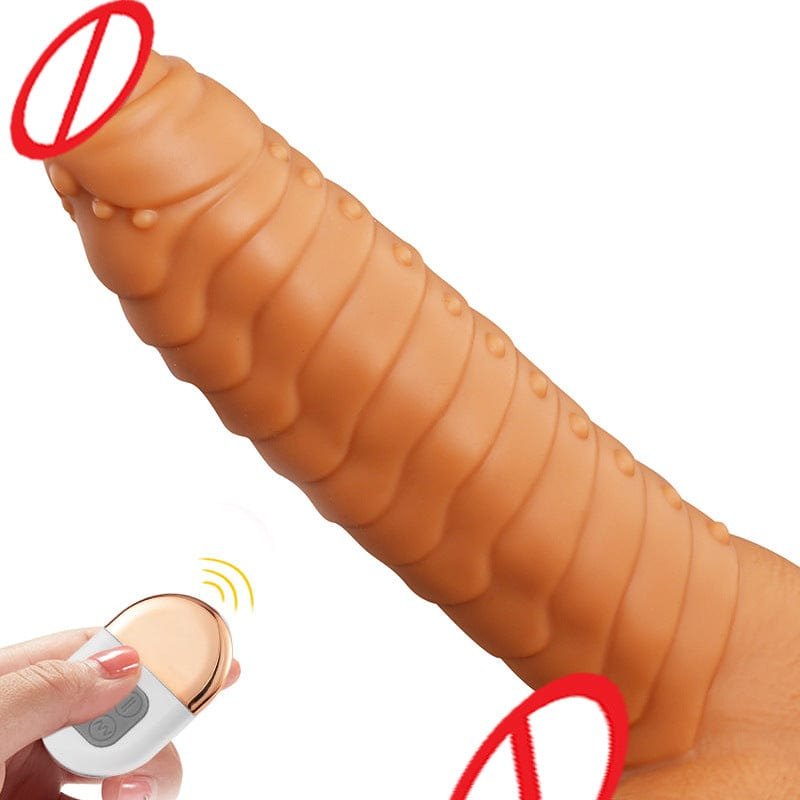 Purple silicone thrusting dildo, photo 6