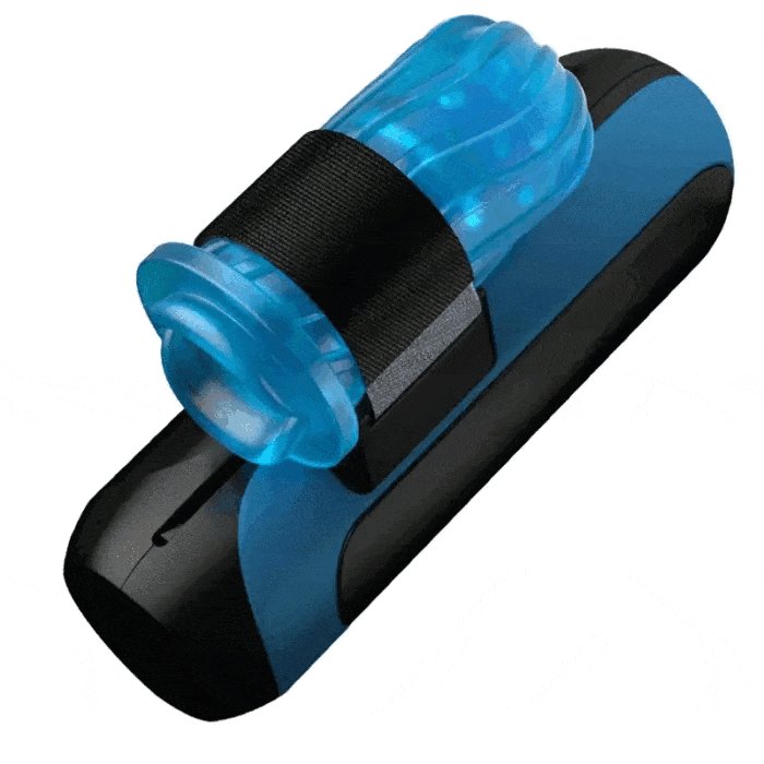 Black auto thrusting male masturbator stroker, photo 1