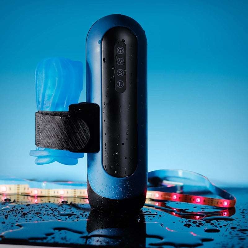 Black auto thrusting male masturbator stroker, photo 3