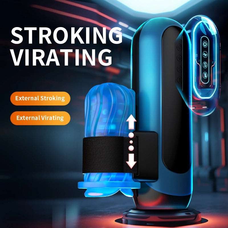 Black auto thrusting male masturbator stroker, photo 4