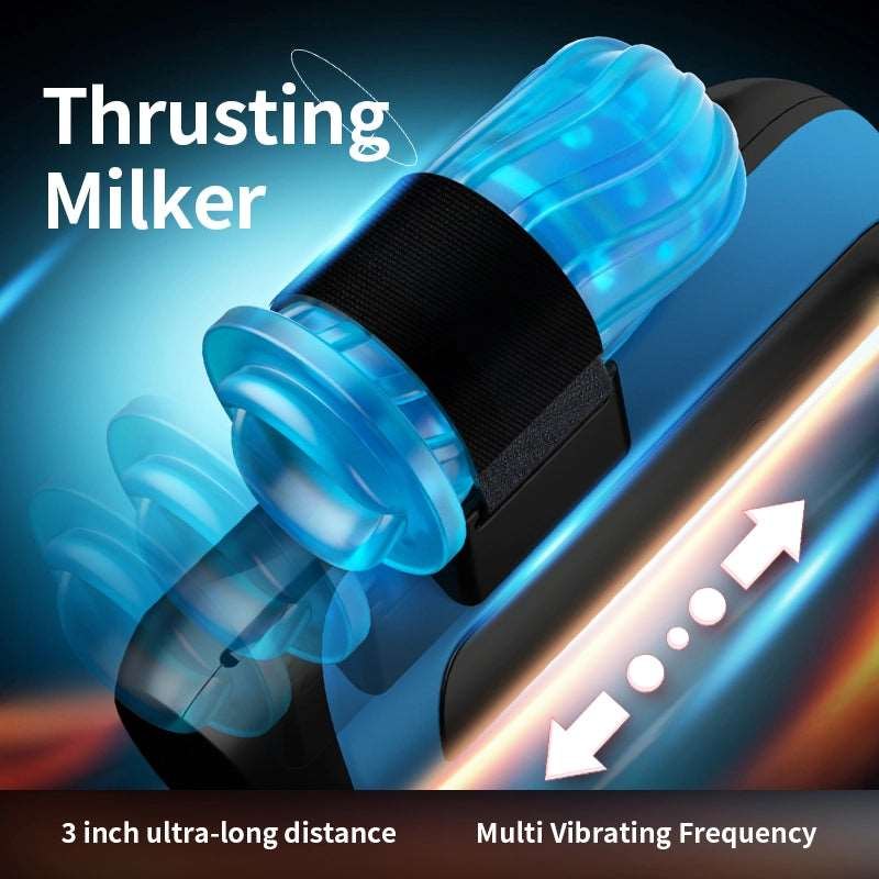 Black auto thrusting male masturbator stroker, photo 5