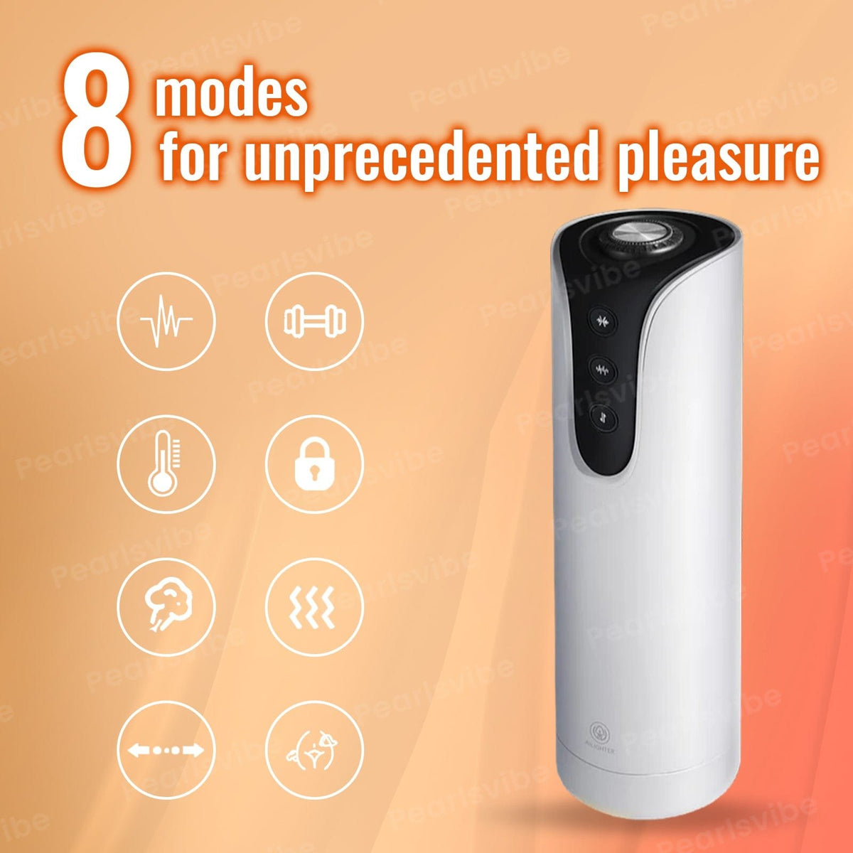 White automatic contraction male masturbator, photo 4
