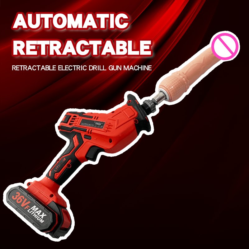 Red automatic retractable sex machine, photo 2