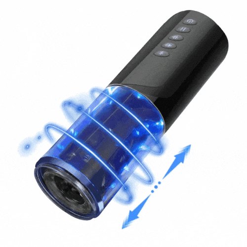 Automatic rotating telescopic male masturbator, photo 1
