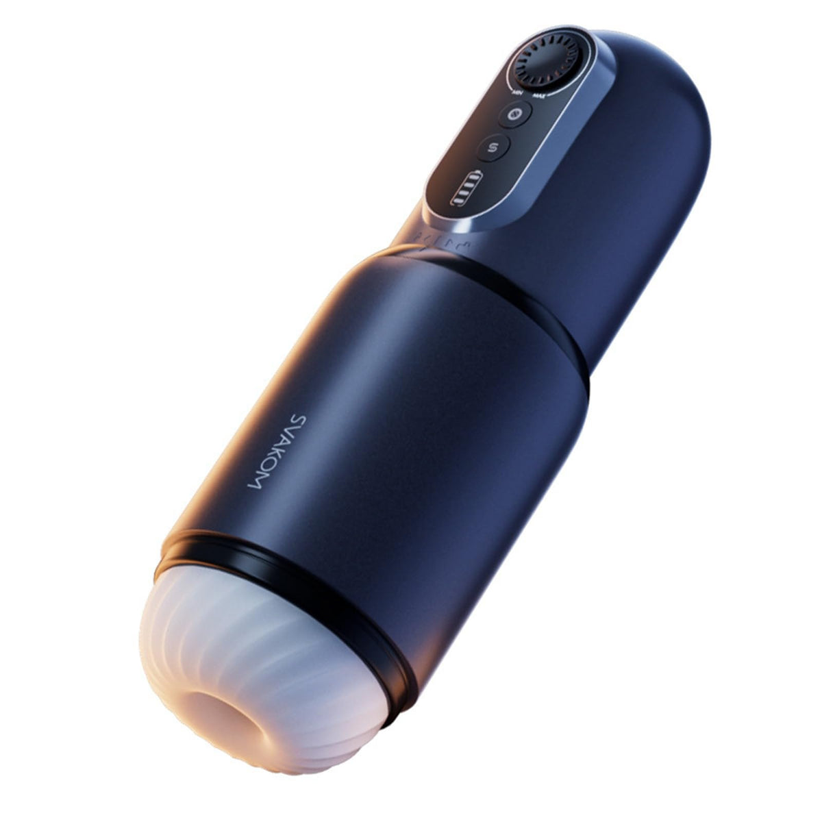 Navy blue automatic sucking masturbator, photo 1