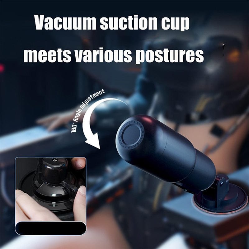 Navy blue automatic sucking masturbator, photo 8