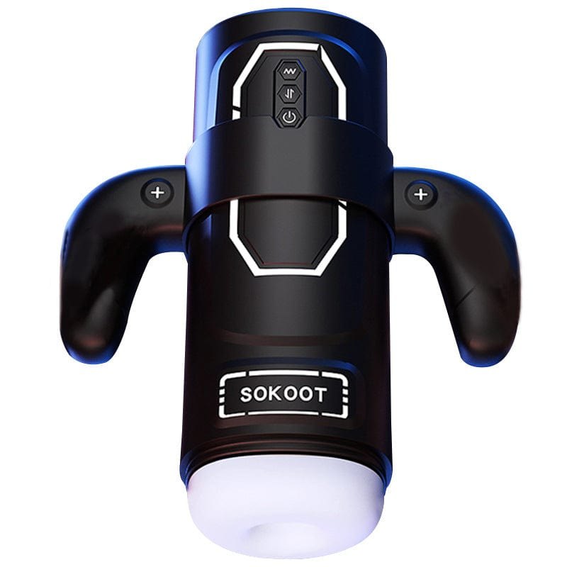 Black automatic telescoping male masturbator, photo 6