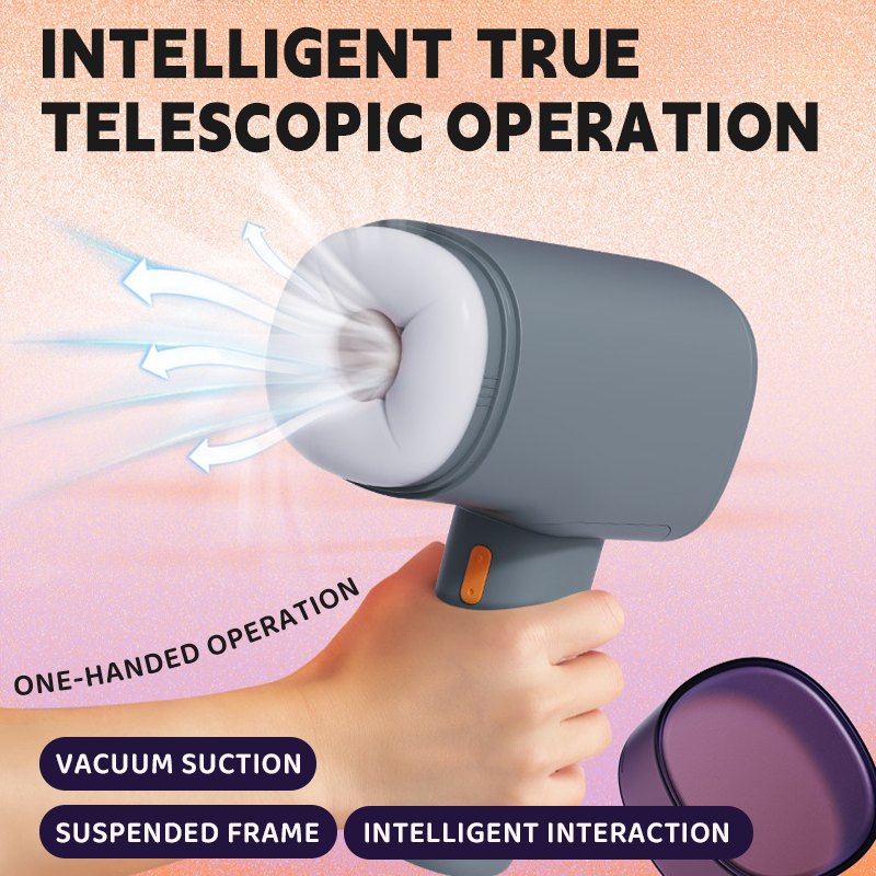 Purple automatic thrusting male masturbator, photo 3