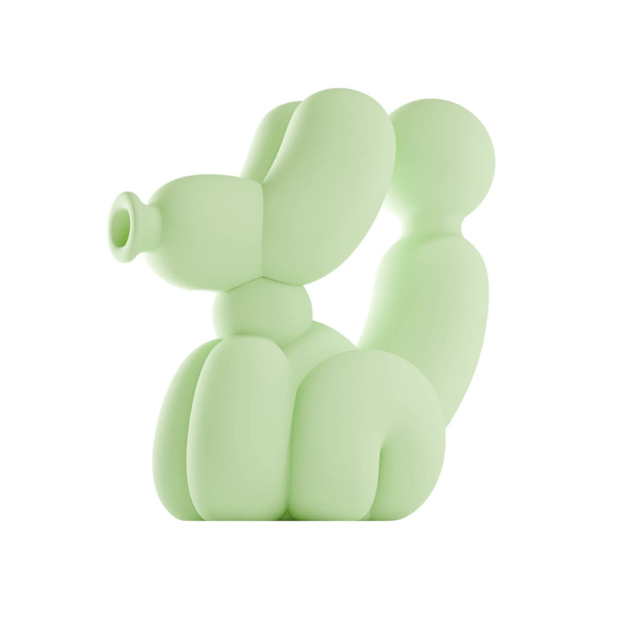 Green balloon dog shaped clitoral suction vibrator