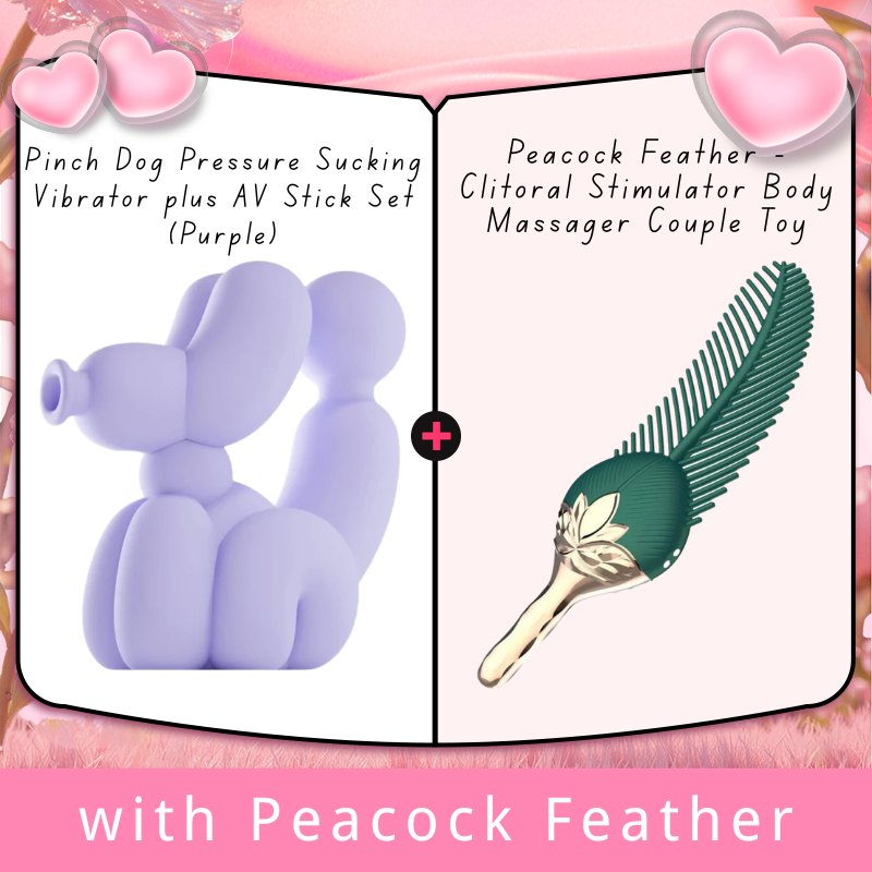 Iris Purple balloon dog shaped clitoral suction vibrator