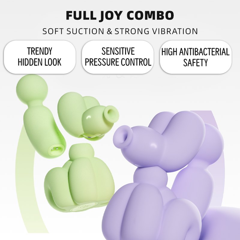 Balloon dog shaped clitoral suction vibrator, photo 3