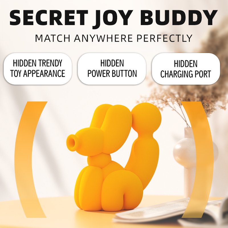 Balloon dog shaped clitoral suction vibrator, photo 5