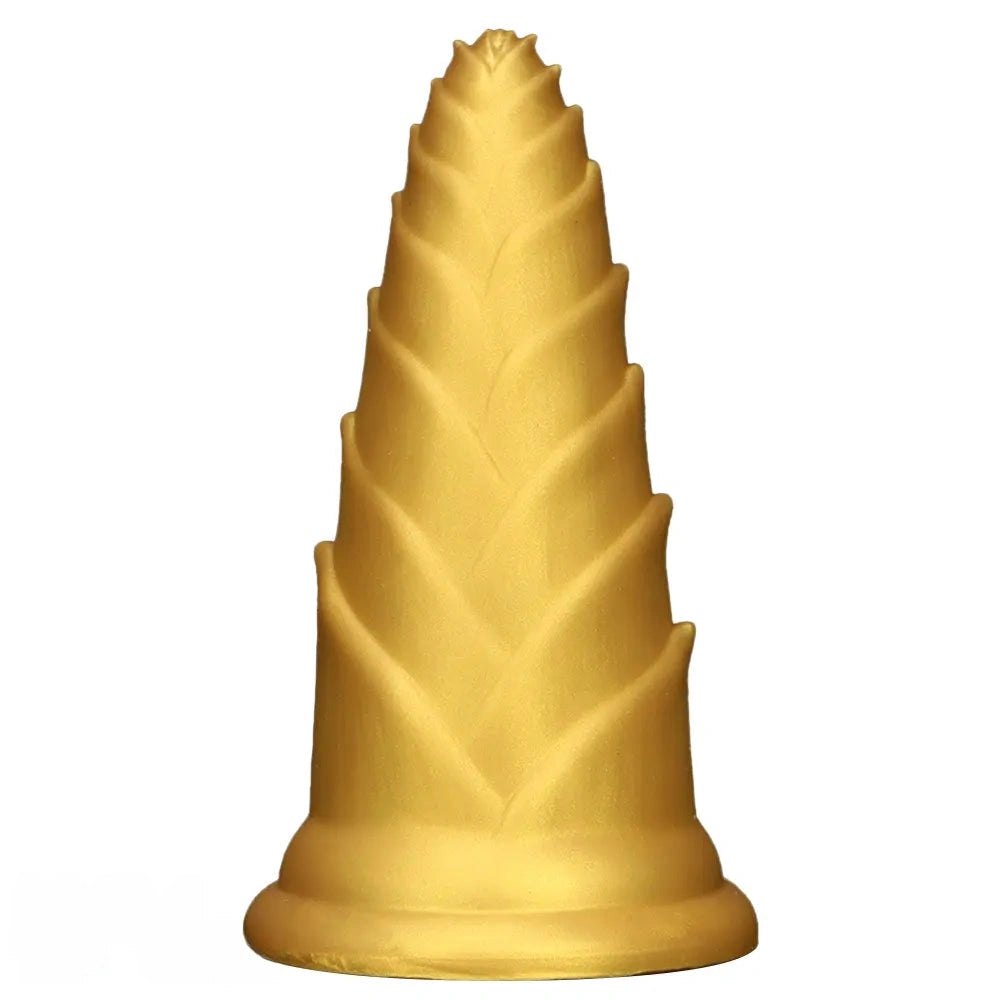 Bamboo shoot graduated silicone anal plug, photo 1