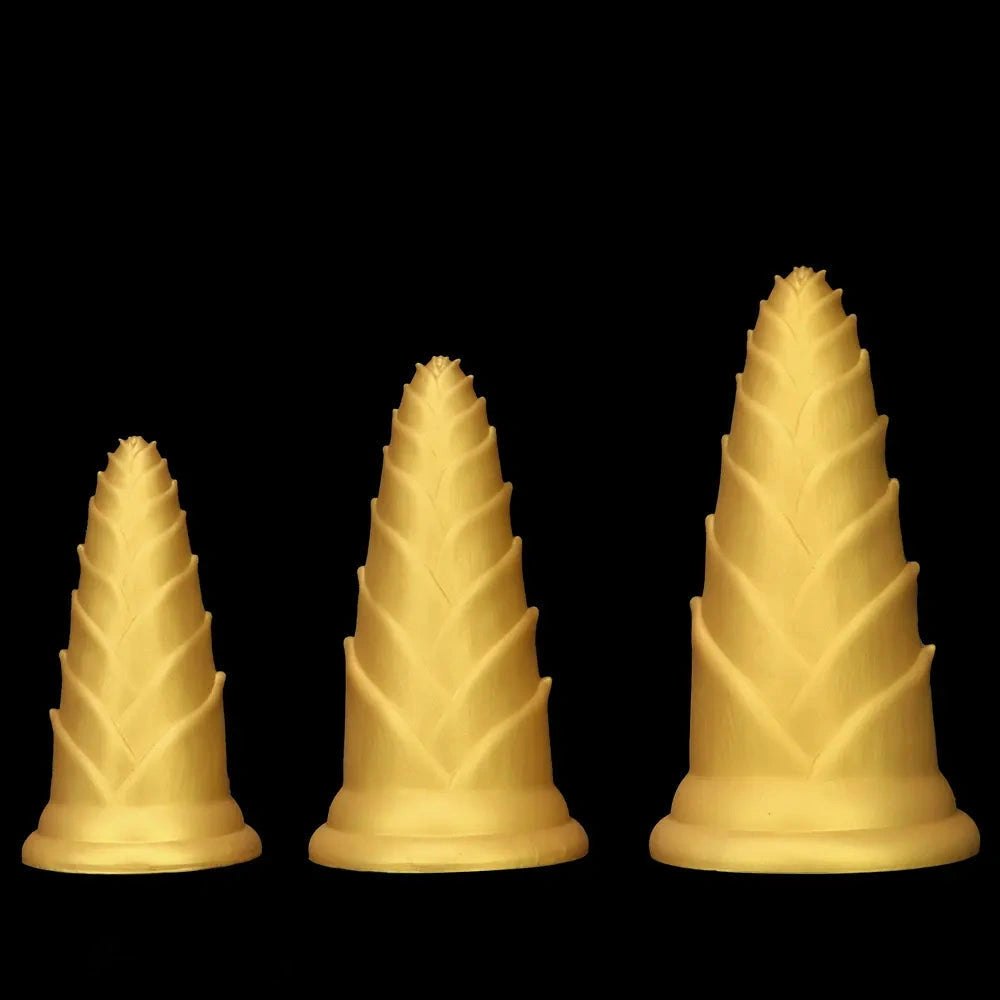 Bamboo shoot graduated silicone anal plug, photo 11