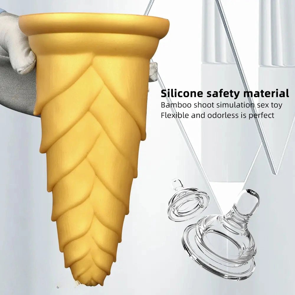 Bamboo shoot graduated silicone anal plug, photo 3