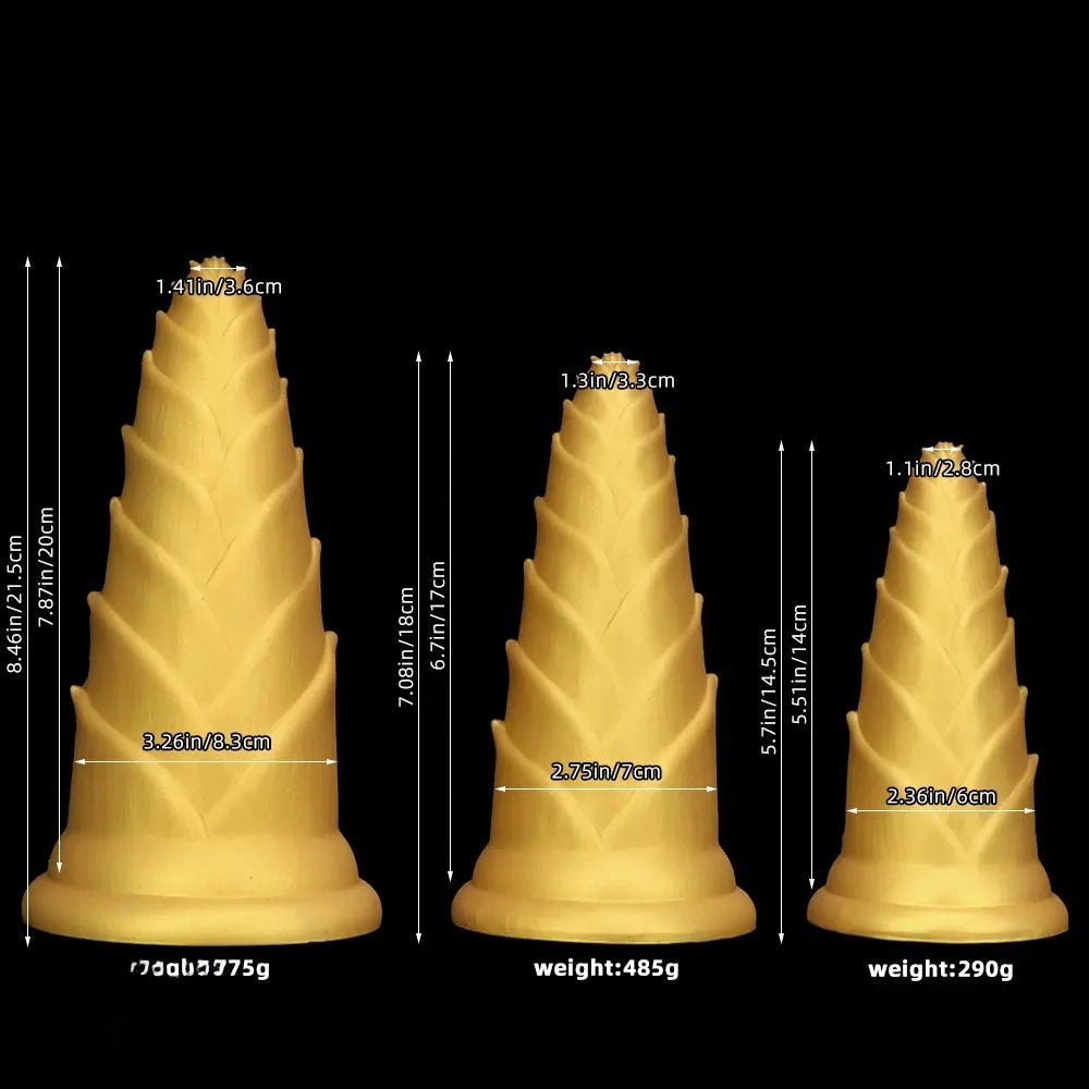 Bamboo shoot graduated silicone anal plug, photo 7