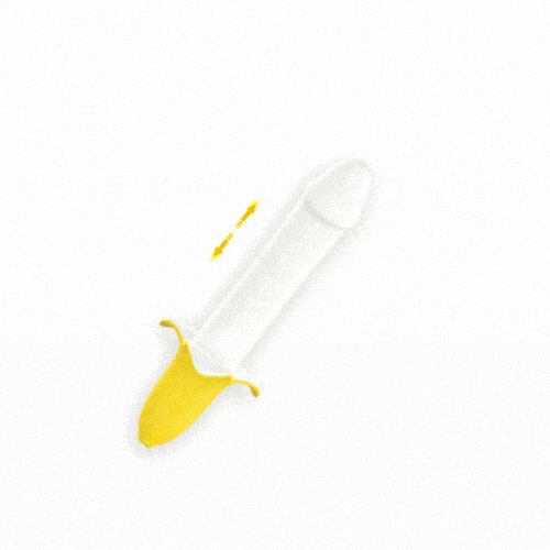 Banana-shaped fantasy dildo, photo 2