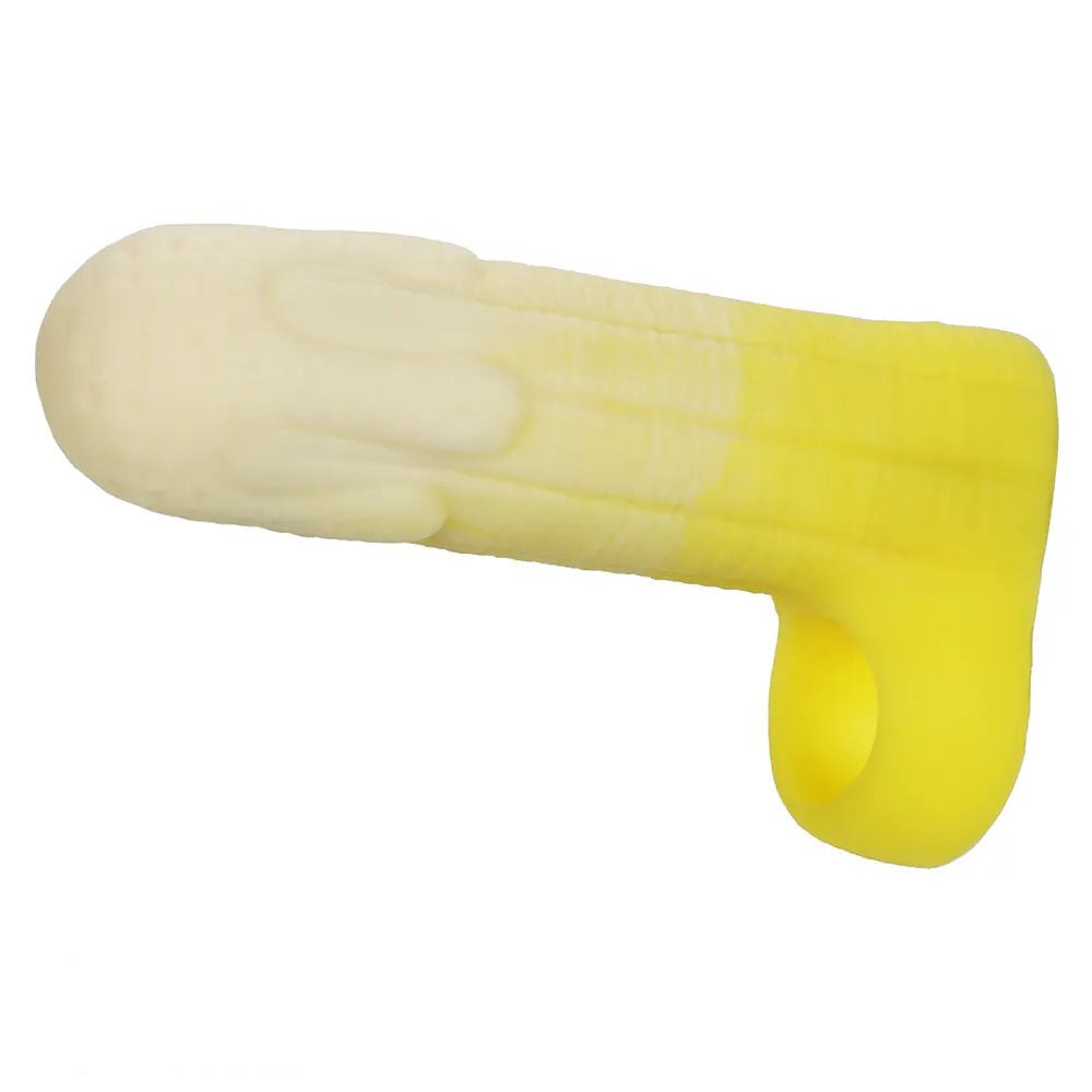 Yellow banana shaped hollow silicone sleeve, photo 14