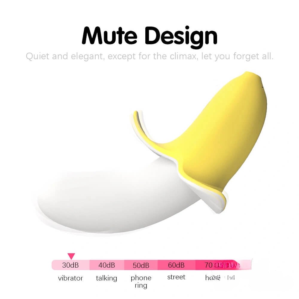 Yellow and white banana vibrating dildo, photo 8