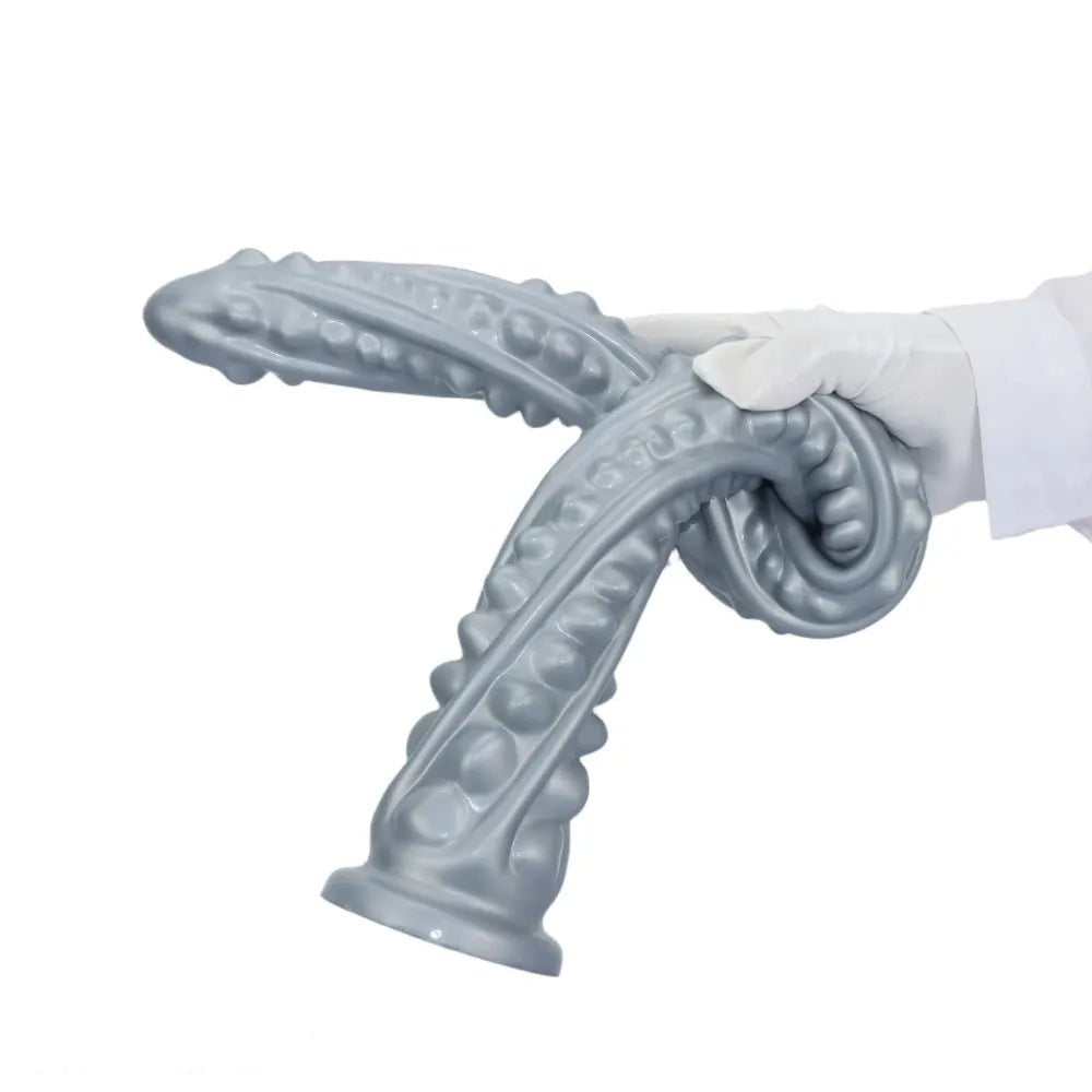 Barbed ribbed silicone anal plug, photo 10