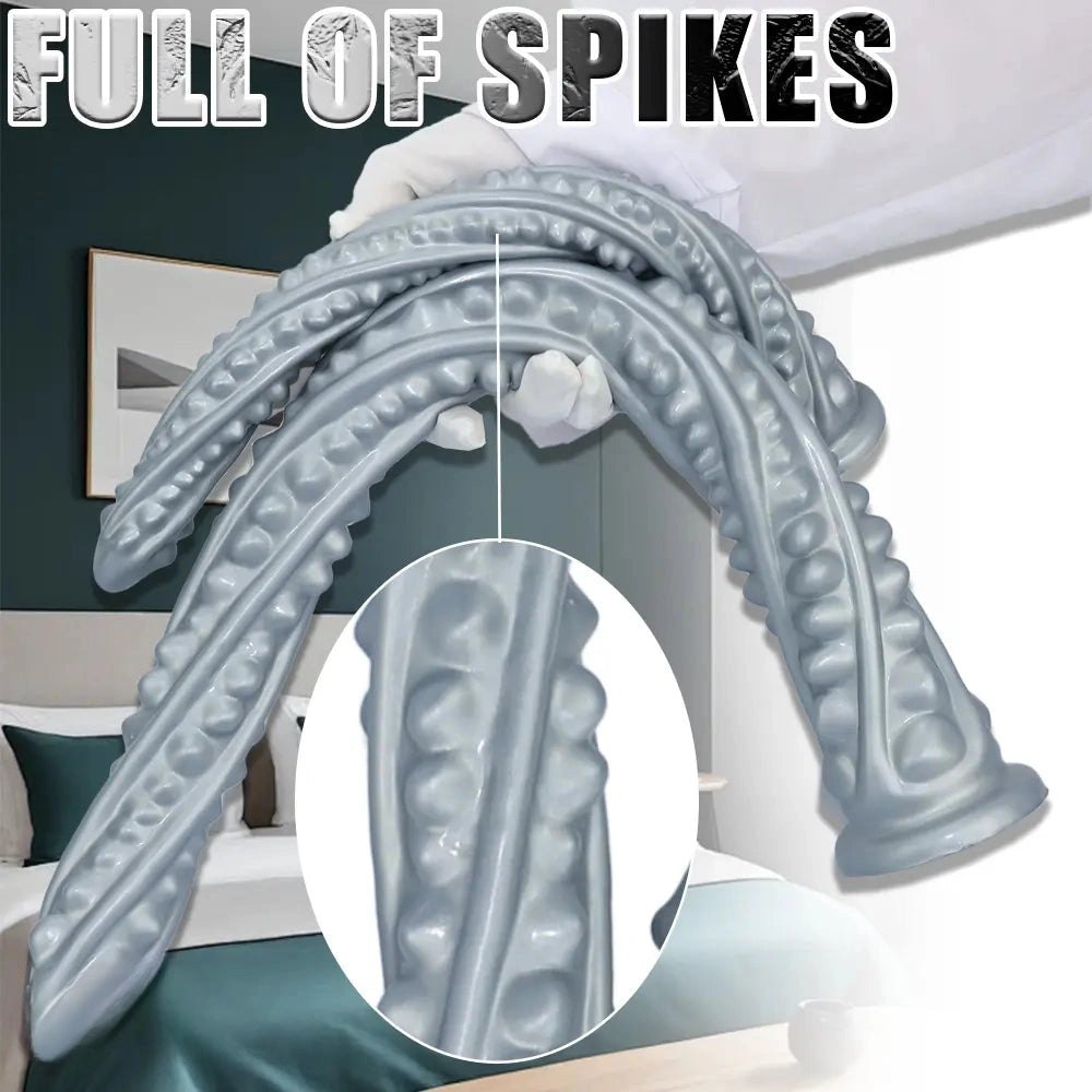 Barbed ribbed silicone anal plug, photo 14