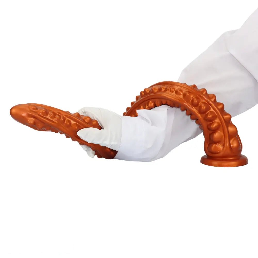 Barbed ribbed silicone anal plug, photo 4