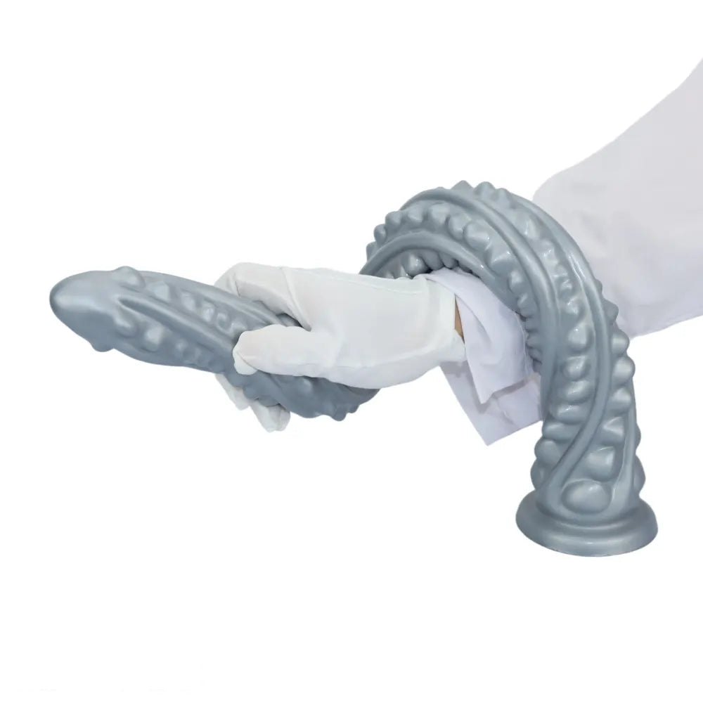 Barbed ribbed silicone anal plug, photo 8