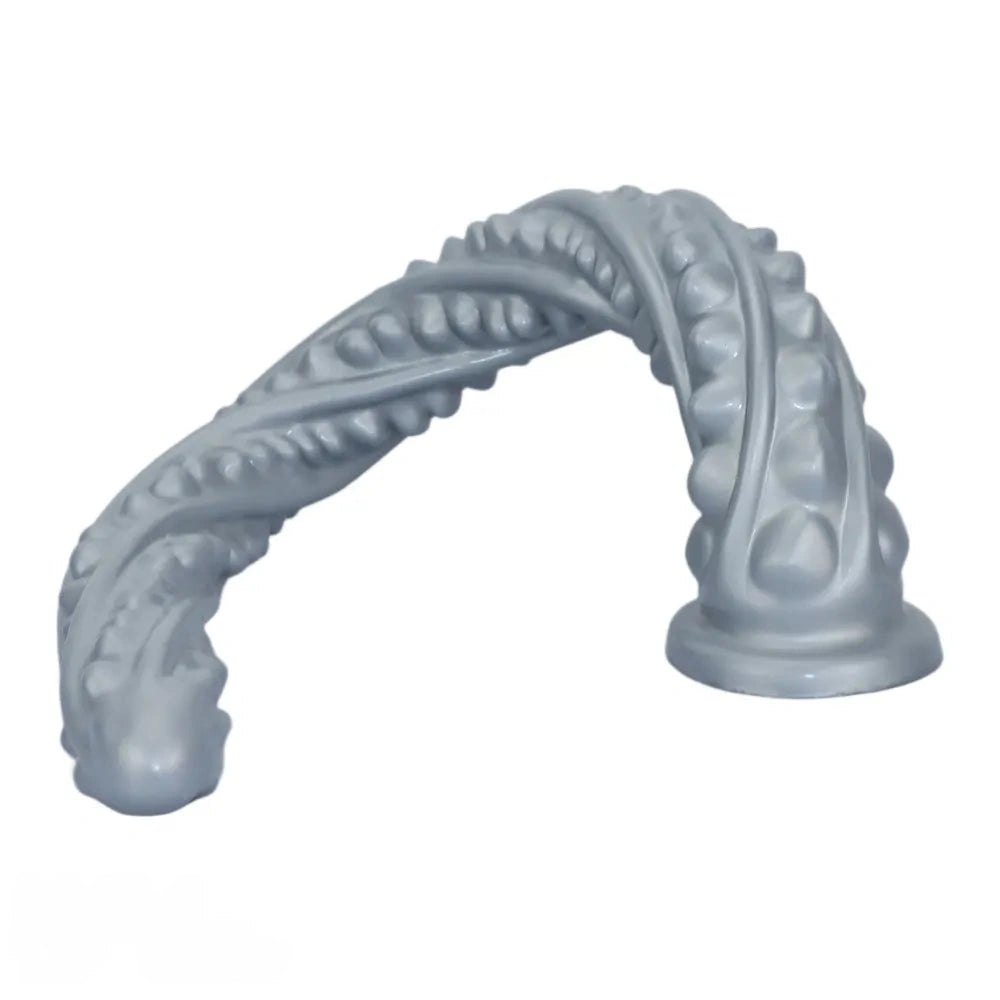 Barbed ribbed silicone anal plug, photo 9