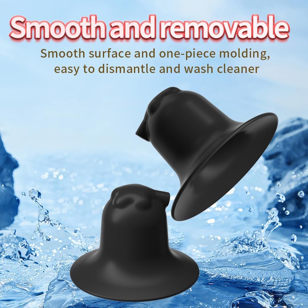 Black silicone suction nipple shock clamps, photo 6