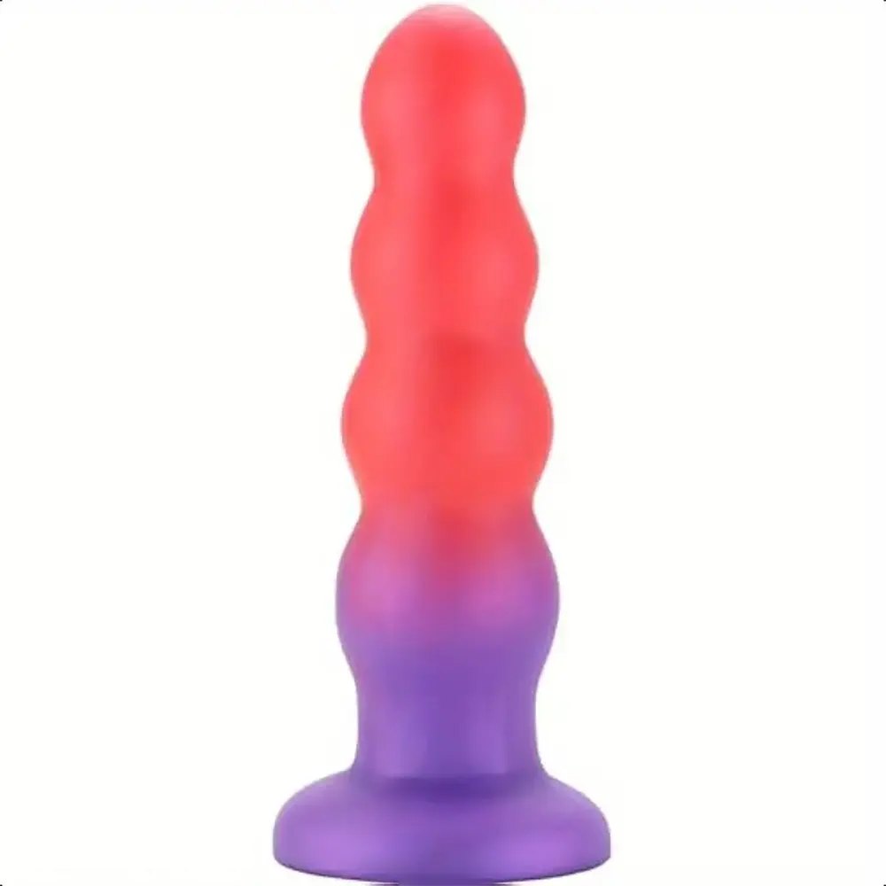 Beaded silicone anal training dildo, photo 2