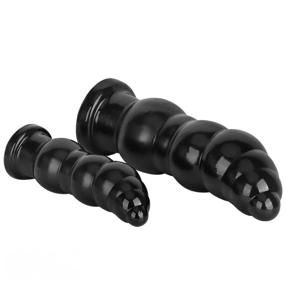 Black beaded pvc anal plug, photo 15
