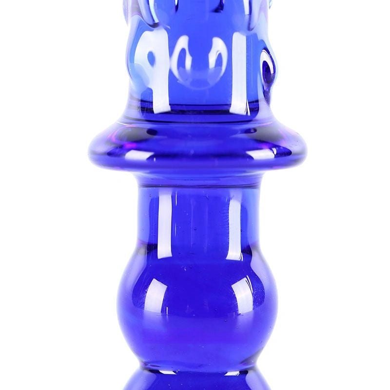 Blue beaded glass dildo, photo 5