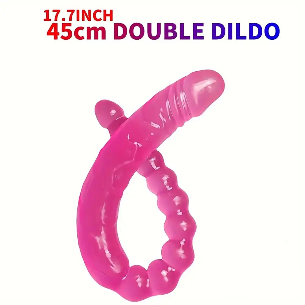 Rose red double ended beaded dildo, photo 4