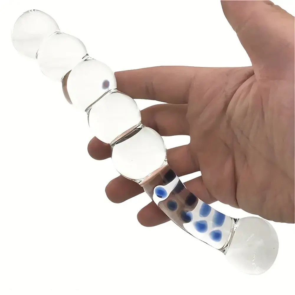 Beaded glass crystal dildo, photo 2