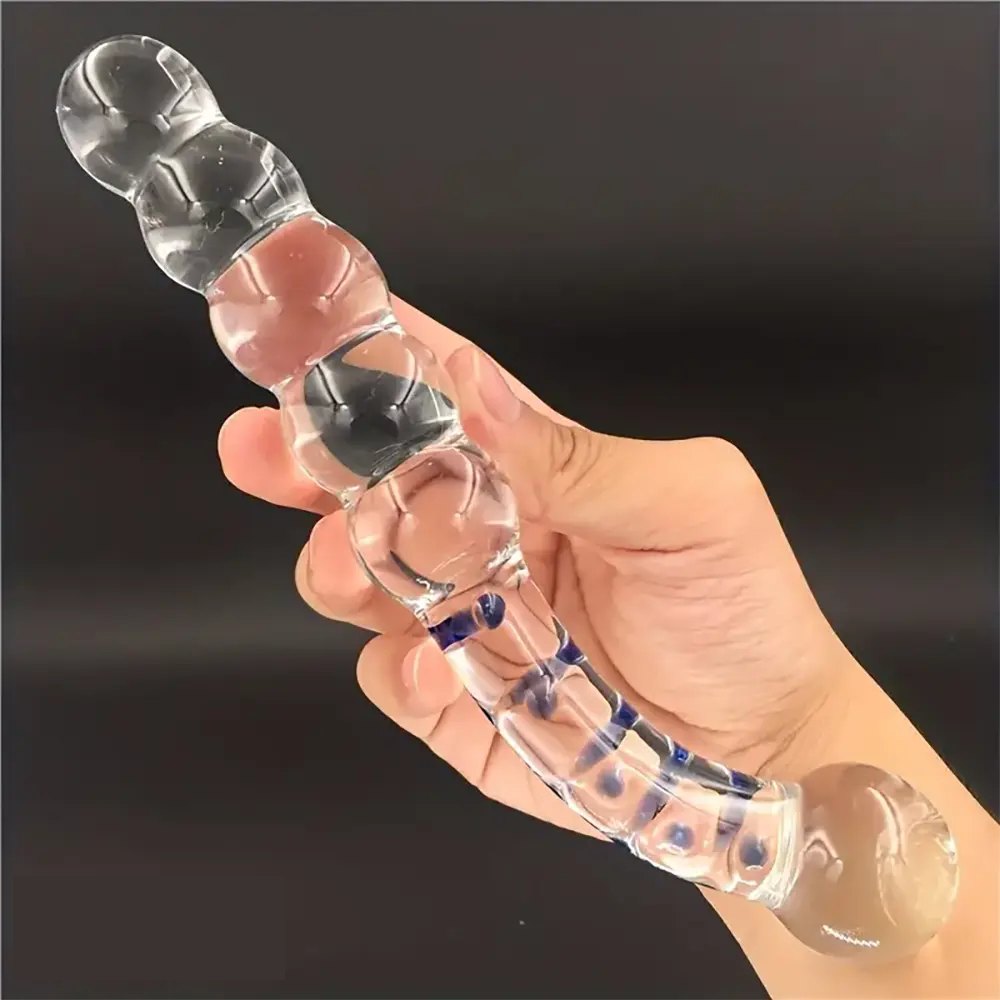 Beaded glass crystal dildo, photo 3