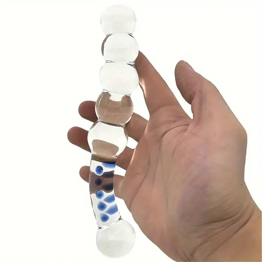 Beaded glass crystal dildo, photo 5