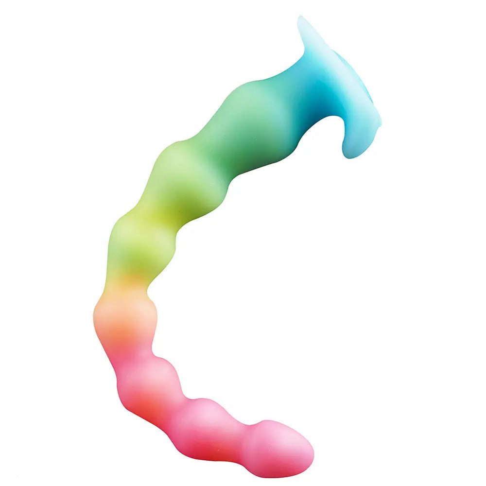 Beaded glow in the dark anal dildo, photo 2