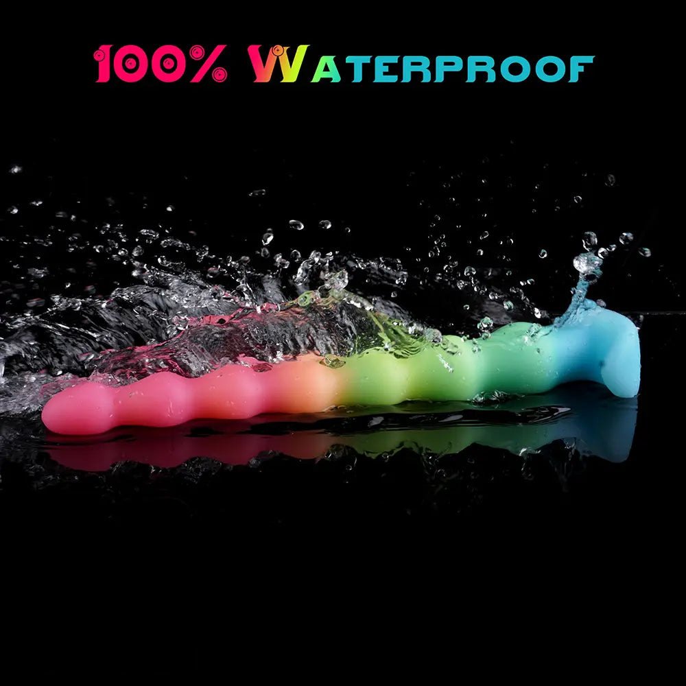 Beaded glow in the dark anal dildo, photo 7