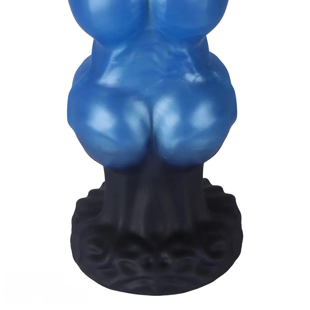 Blue silicone knot style animal dildo, photo 13