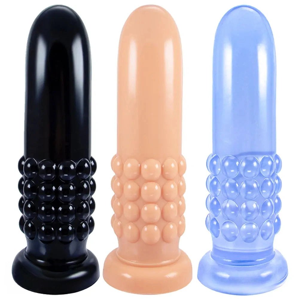 Beaded suction cup dildo, photo 1
